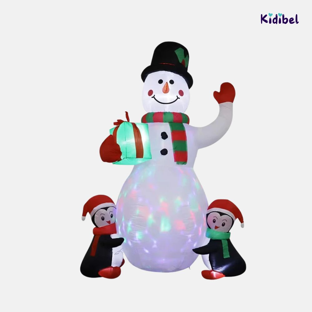 MYGVN® | Inflatable Christmas Snowman & Santa with LED Lights