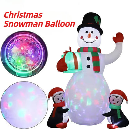 MYGVN® | Inflatable Christmas Snowman & Santa with LED Lights