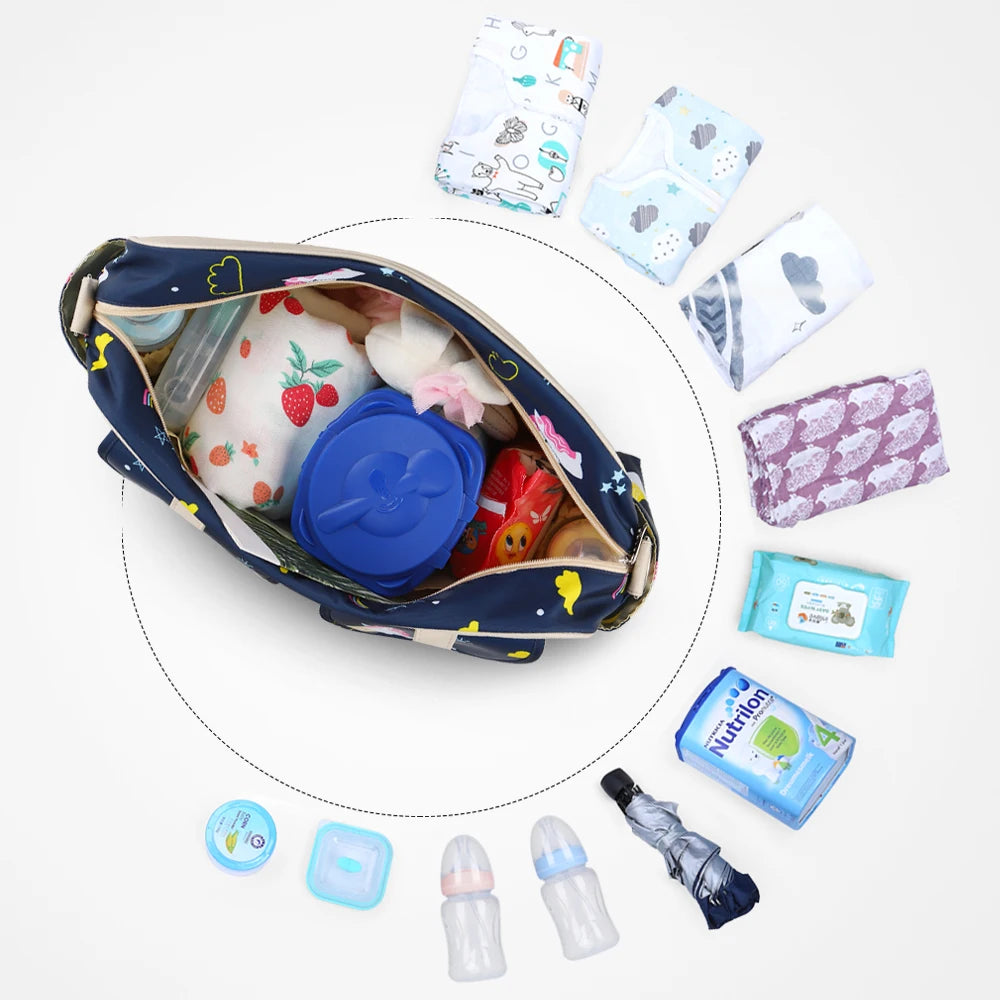 MommyCare® | Waterproof Nylon Shoulder Baby Bag