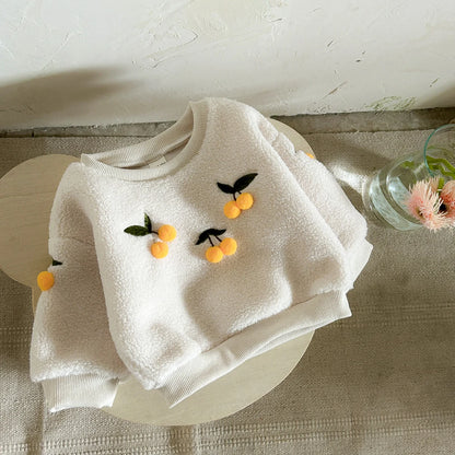 WinterBaby® | Wool Tops with Cherry Embroidery